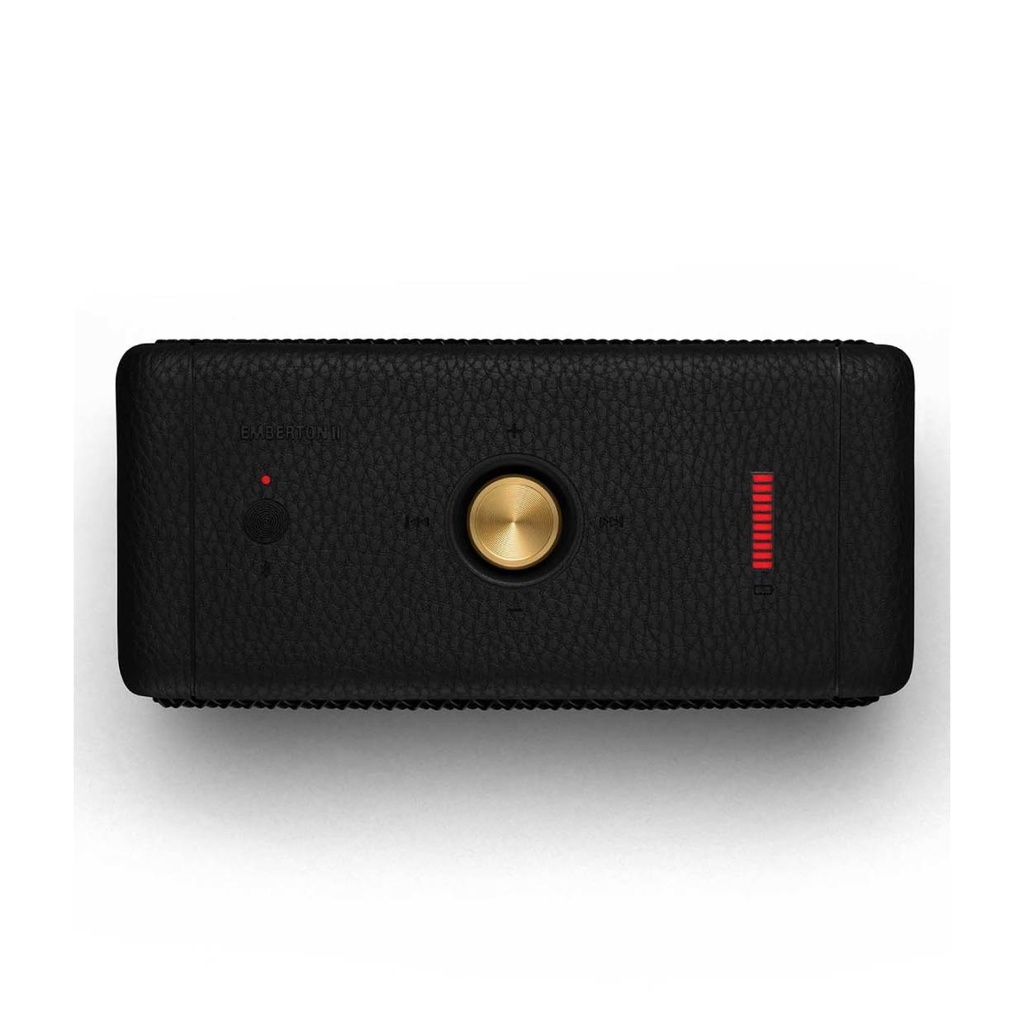 MARSHALL EMBERTON II PORTABLE BLUETOOTH SPEAKER -BLACK & BRASS