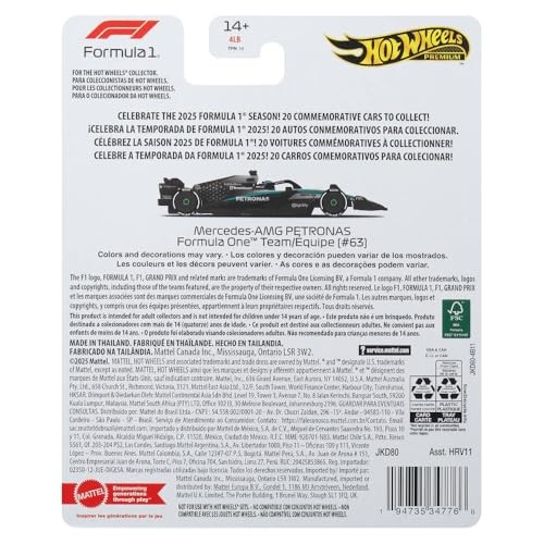 Hot Wheels Premium F1 Mercedes-Amg Petrons