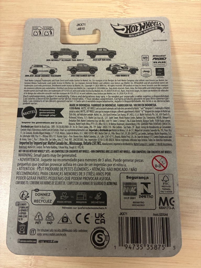 Hot Wheels Silver Series Preformance Trucks Chevrolet