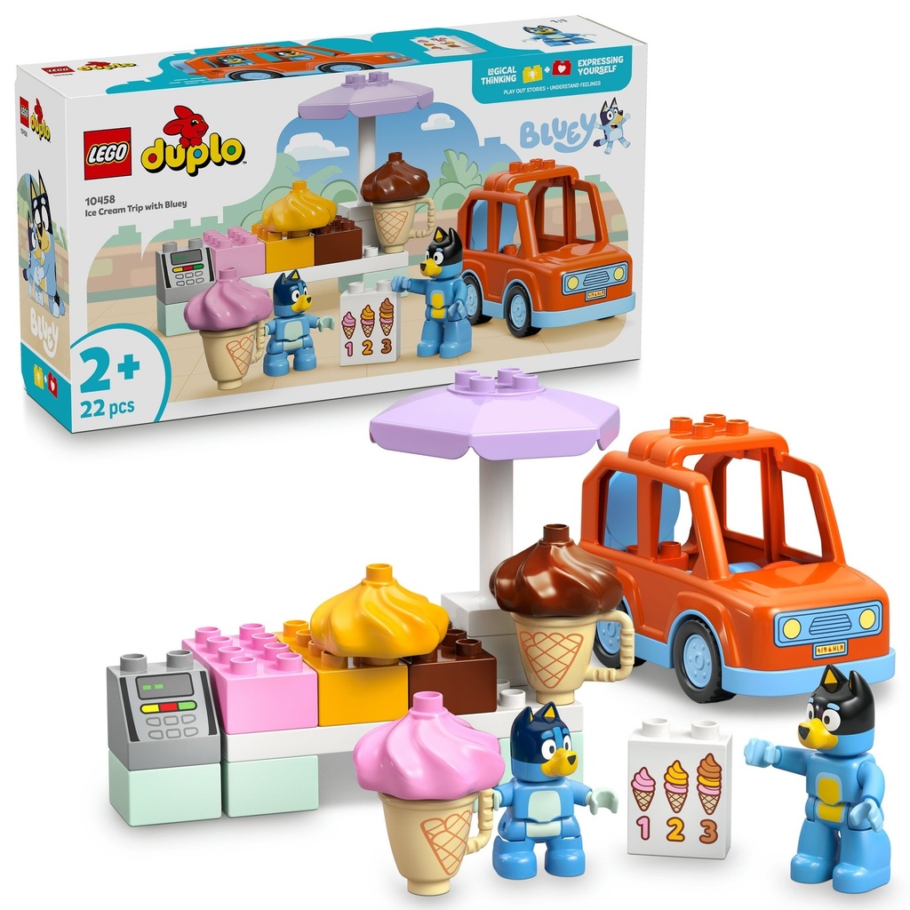 [10458] LEGO 10458 DUPLO ICE CREAM TRIP WITH BLUEY 