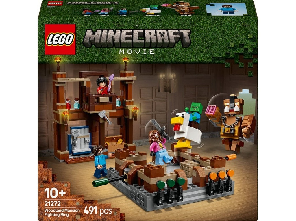 [21272] Lego 21272 Minecraft Movies Woodland Mansion Fighting Ring 