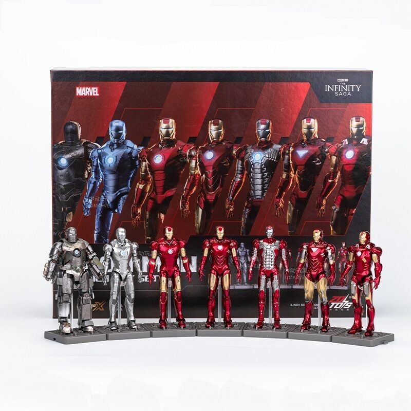 [1923] Tak Tak Toys Marvel Iron Man 4-Inch Toy Set