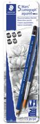 [100A G6] Staedtler 5 Mars Lumograph Aquarell Drawing Pencils