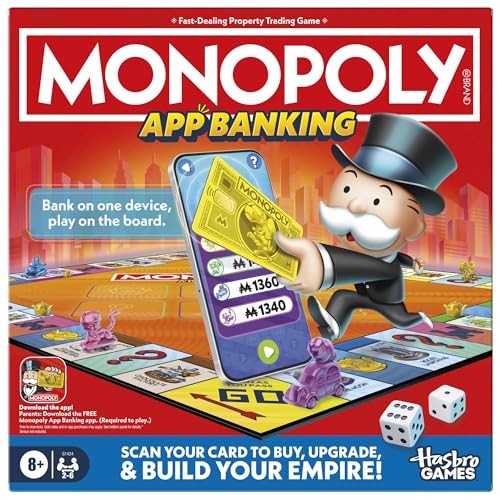 [G1424] Hasbro Gaming-Monopoly App Banking Board Game