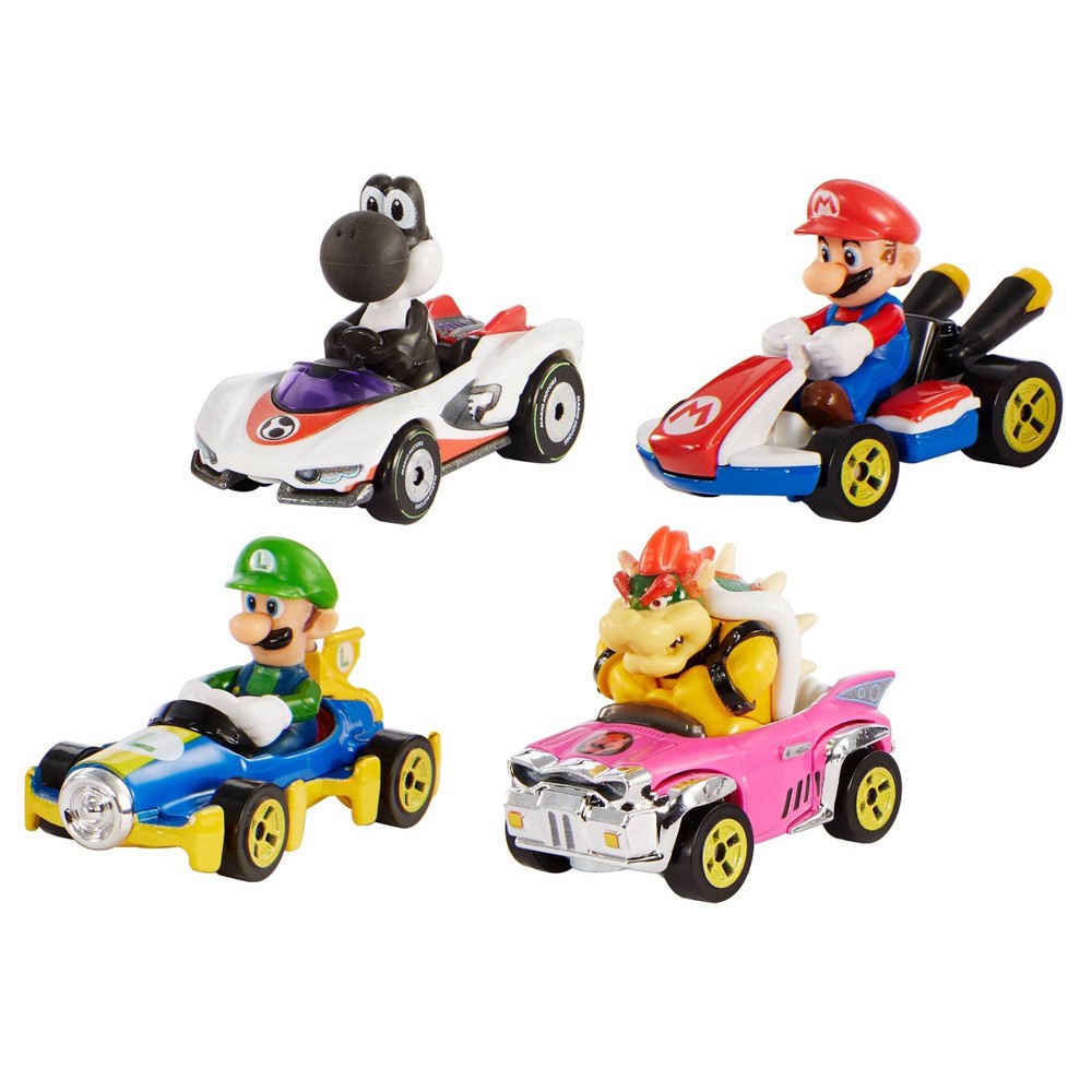 [GXX98] Hot Wheels Mariokart 4 Pack Set