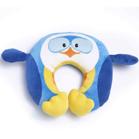 [281] Travel Blue Puffy The Penguin Pillow