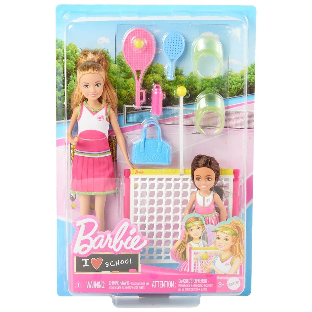 [HRG83] Barbie Stacie & Chelsea Tennis Playset