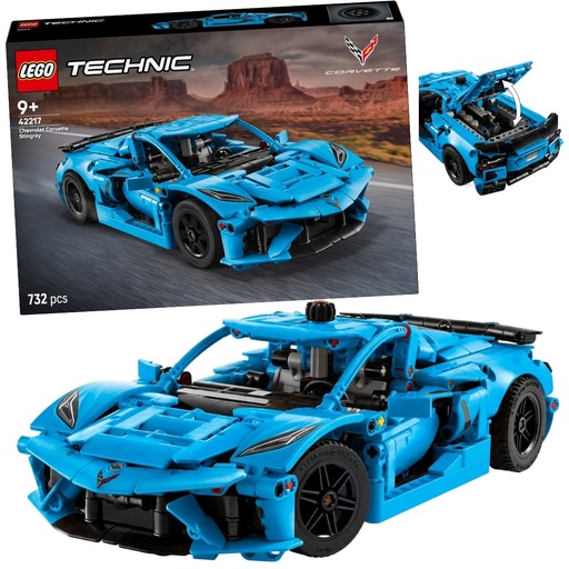 [42217] LEGO 42217 TECHNIC CHEVROLET CORVETTE STINGRAY BLUE 