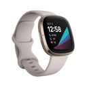 FITBIT SENSE HEALTH WATCH+ECG APP LUNAR WHITE/SOFT GOLD